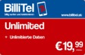 BilliTel Internet Unlimited € 19,99